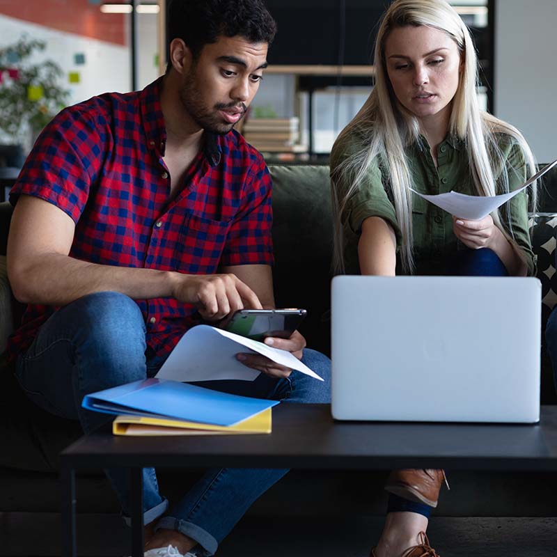 People Collaborating in Condo Work Space